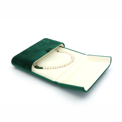 Dark Green Super Soft Flannel Creative Double Ring Box