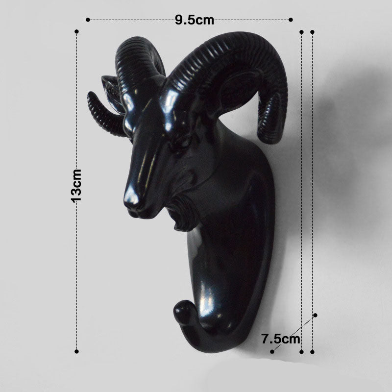 Nordic resin animal wall hook by Cavira, decorative punch-free key rack for entryway, bedroom, and home decor.
