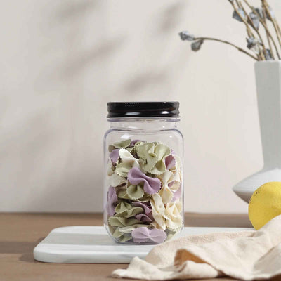 16 Ounce Plastic Food Storage Containers - BPA Free Jars with Lids - 20 Pack Airtight Clear Food Storage Jars - GG store