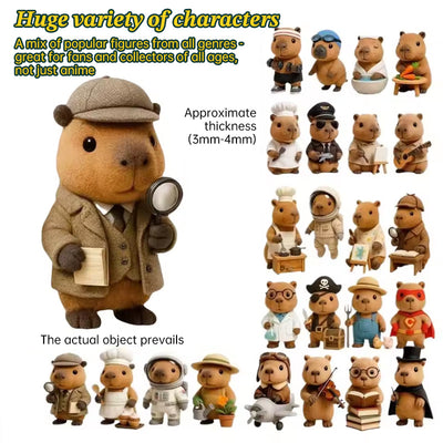 4-Day Capybara Advent Calendar with Hanging Pendants - Fun Christmas Countdown Party Gift for Kids & Adults