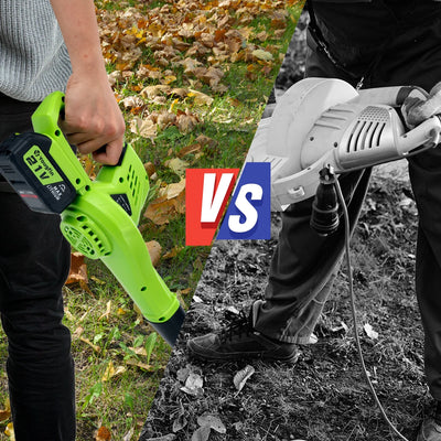 Powerful 21V Cordless Handheld Leaf Blower for Effortless Yard Cleanup