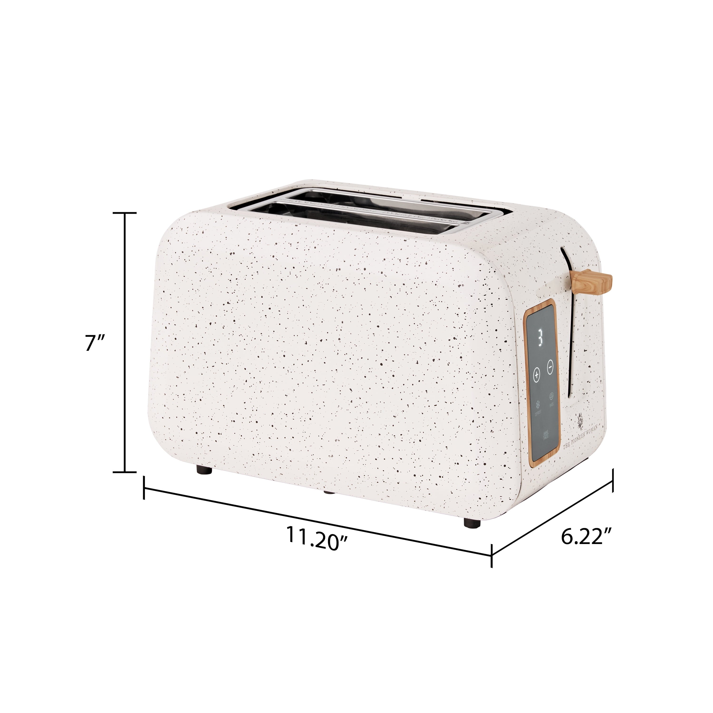 Digital Display 2-Slice Toaster – Modern Stainless Steel Kitchen Toaster