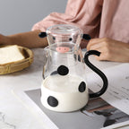 Cavira cartoon glass water jug and pitcher set with 500ml and 1800ml capacity, featuring colorful cartoon design for home and kitchen use