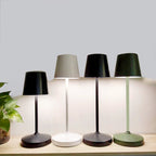 Cavira rechargeable cordless LED table lamp with stepless dimming, 3000K–6500K, 6 colors, eye-care light for bedroom or study