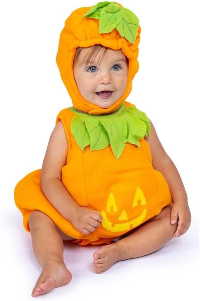 Charming Baby Pumpkin Costume – Perfect Jack-O-Lantern Outfit for Toddlers This Halloween!