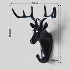 Cavira Nordic Resin Animal Wall Hook and Key Rack with decorative animal design, punch-free hanger for entryway or bedroom decor.