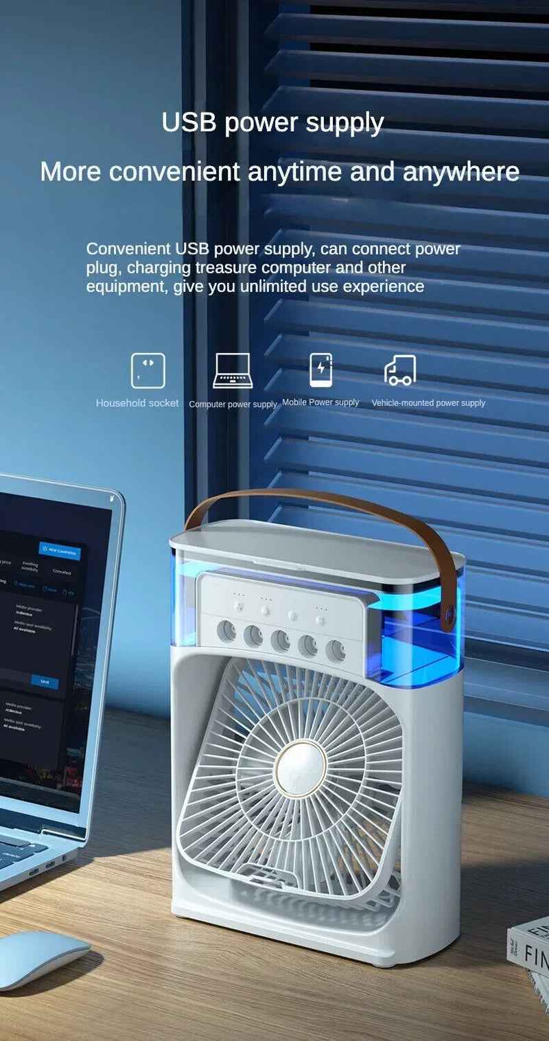 Portable Air Conditioner Fan - Small Household Air Cooler Humidifier for Hydrocooling - GG store