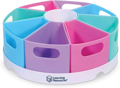 Create-A-Space Storage Center - Pastel 10 Piece Set for Homeschool, Nursery Organizer, Classroom Craft Keeper, Fits 3Oz Hand Sanitizer Bottles - GG store
