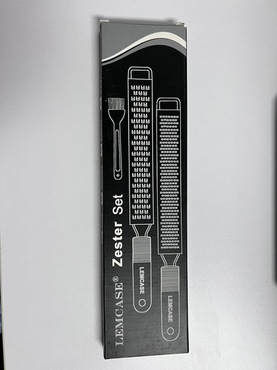 Ultimate Lemon Zester & Cheese Grater Set - Versatile Kitchen Tool for Citrus, Parmesan, Chocolate & More - Ergonomic Silicone Handle & Durable Stainless Steel Blades - Red (2 Piece Set)