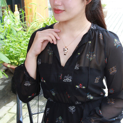 Giant panda Pendant Necklace