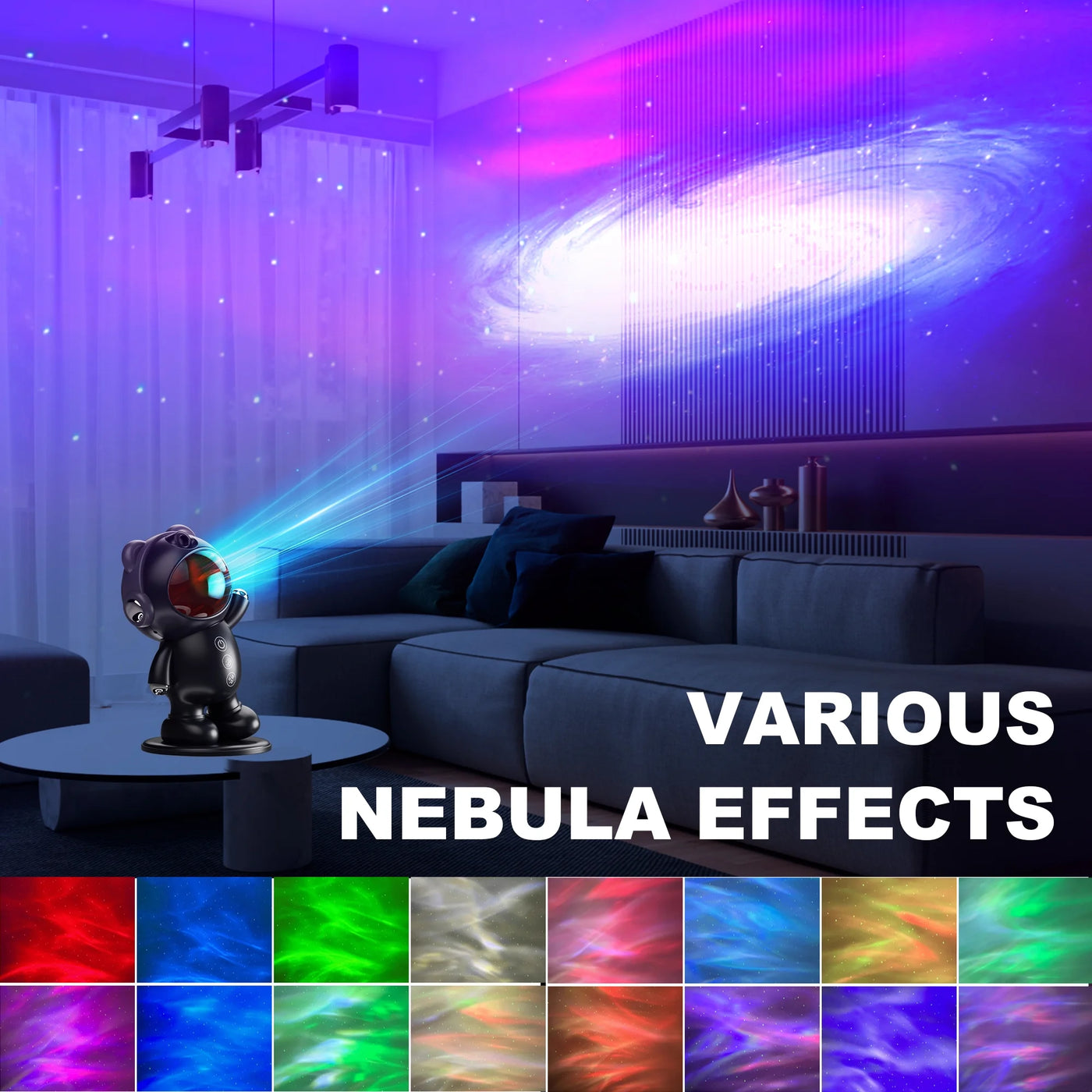 Star Projectors, Galaxy Projector Light for Bedroom ,Timer Remote Ceiling Lamp Night Light for Kids Black - GG store