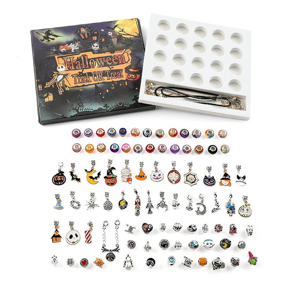 Halloween children DIY large hole bead bracelet