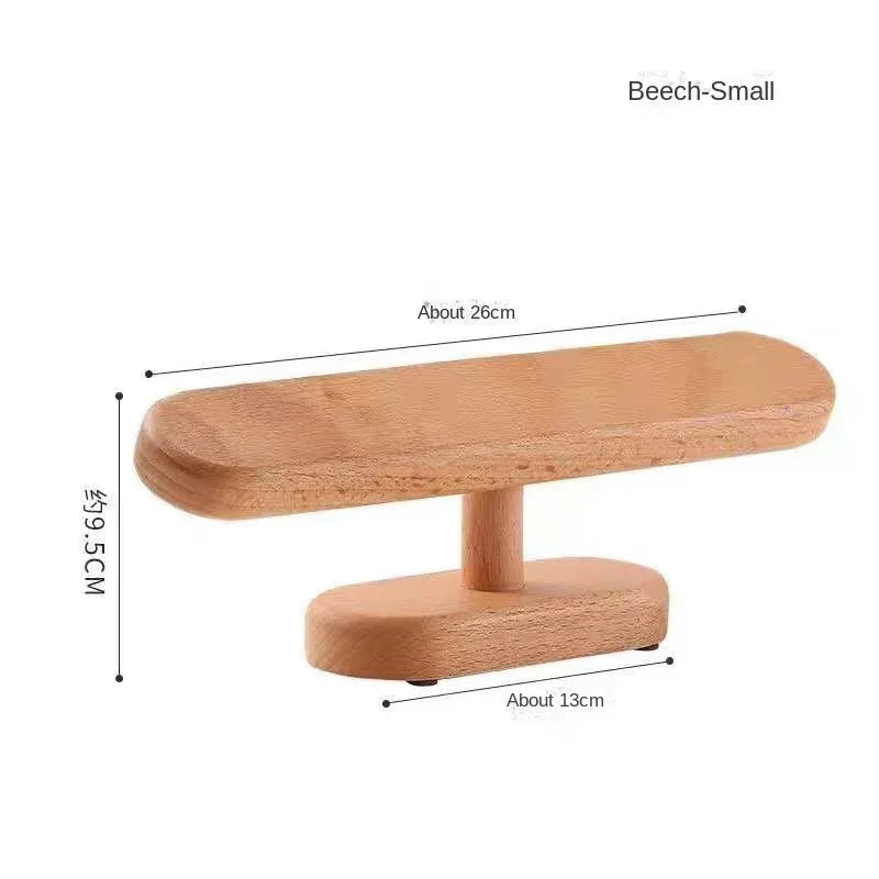 Luxury Walnut Jewelry Display Organizer – Necklace & Accessories Storage Stand Beechwood Jewelry Display Stand Small Size