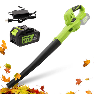 Powerful 21V Cordless Handheld Leaf Blower for Effortless Yard Cleanup
