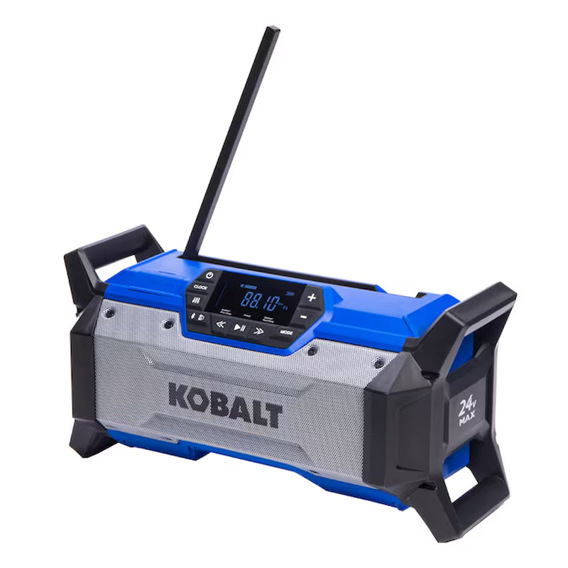 Powerful 24V Cordless Bluetooth Jobsite Radio - Water Resistant & Durable