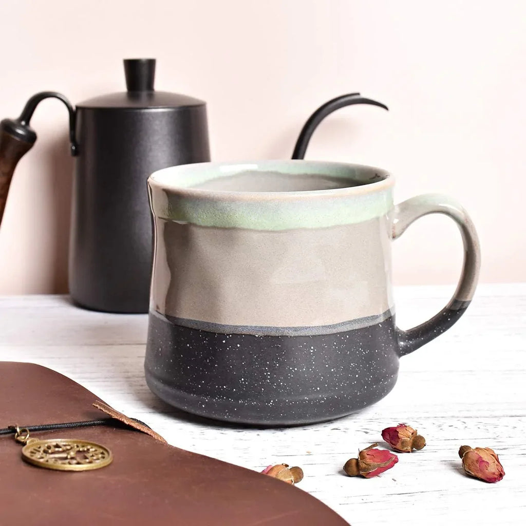 Large Matte Ceramic Coffee & Tea Mug 21oz | Modern Minimalist Drinkware | Cavira