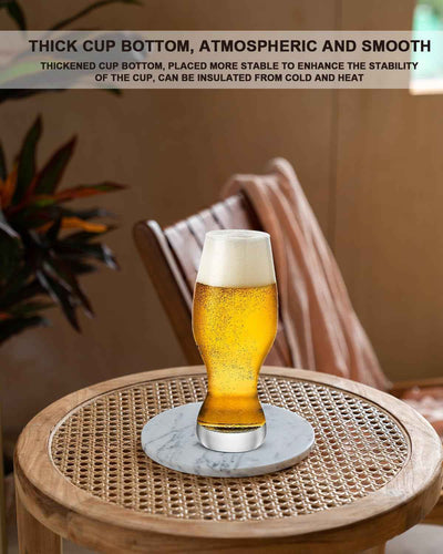 IPA Beer Glasses(Set of 4),16 Oz Pilsner Beer Glasses,Craft Beer Bar Glasses,Lead-Free Drinking Glasses,Ideal Gifts for Lager,Ale or Craft Beer Lovers-Crystal Clear - GG store