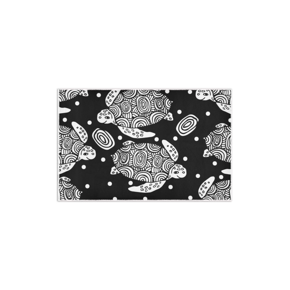 Cavira soft anti-slip small area rug, 31" x 20", stain-resistant polyester floor mat for kitchen, bathroom, or entryway.