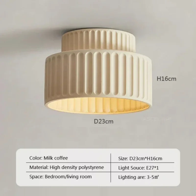 Cavira Nordic LED ceiling light and chandelier in four colors, flush mount and pendant styles, warm and tricolor lighting for living spaces.