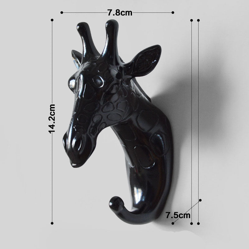 Nordic resin animal wall hook and key rack by Cavira, decorative punch-free hanger for entryway, bedroom, and home organization.