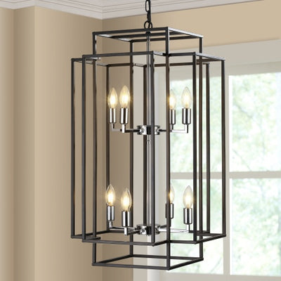 8 Lantern Tiered Chandeliers, Industrial Farmhouse Chandeliers Unavailable Platforms- Temu - GG store