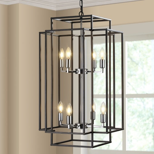 8 Lantern Tiered Chandeliers, Industrial Farmhouse Chandeliers Unavailable Platforms- Temu - GG store