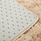 Cavira super soft shag area rug with silky polyester texture, ideal for living rooms, bedrooms, and nurseries.
