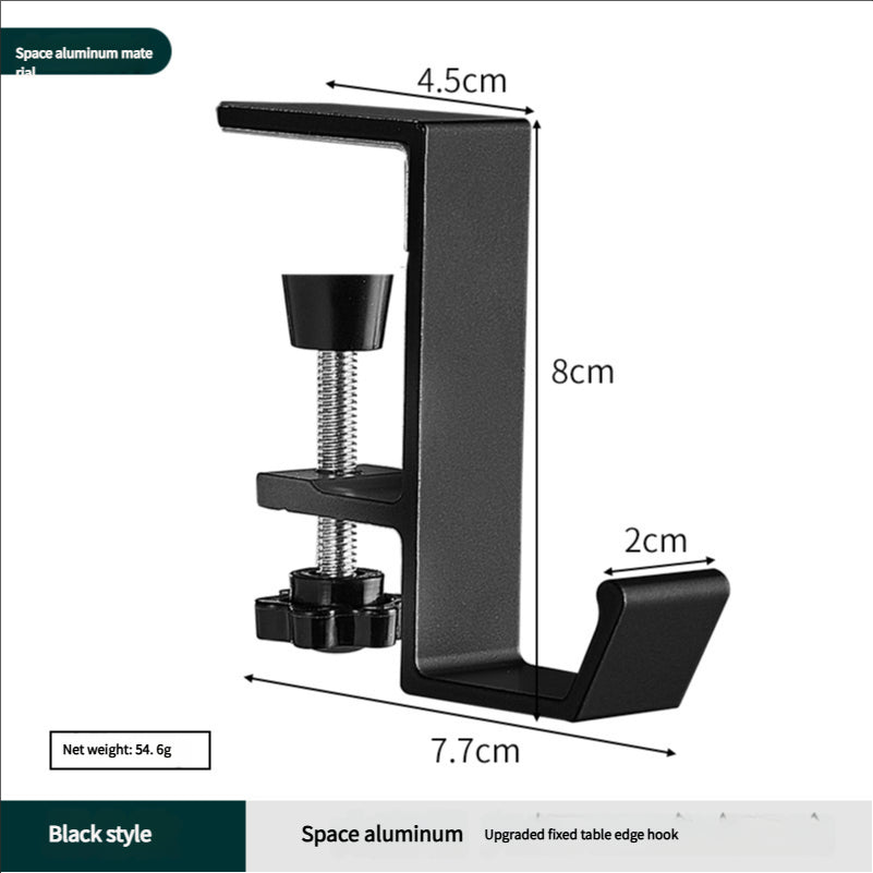 Portable student backpack hook, office desk mobile headphone hook, table side umbrella hook Hook storage - GG store