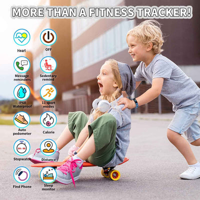 Kids Fitness Tracker Watch - Waterproof Activity Tracker with Pedometers, Stopwatch & 11 Sport Modes for Kids Ages 6-16 - GG store