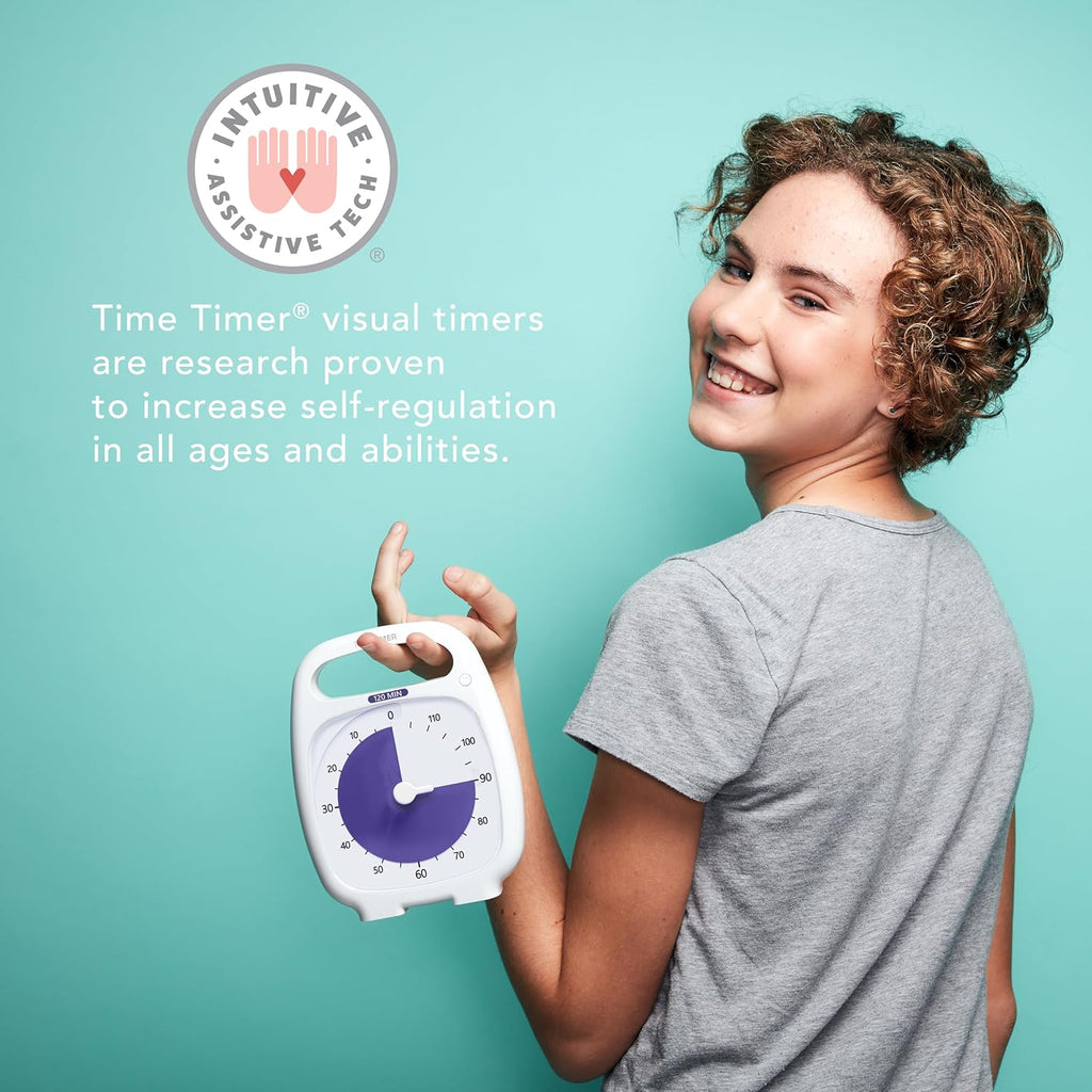 Visual Desk Timer – 120 Minute Productivity Focus Countdown Clock for Study & Work