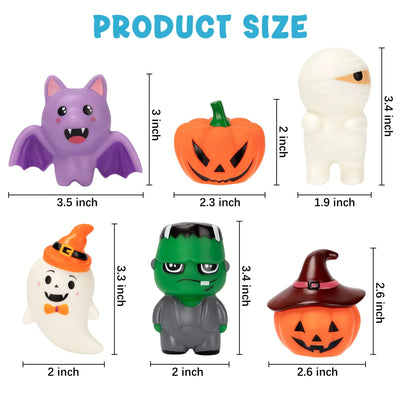 Spooktacular 6-Pack Halloween Light-Up Bath Toys for Kids - Perfect Party Favors & Gifts for Boys and Girls!