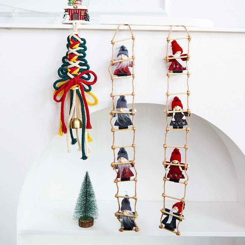 Christmas Santa Claus Doll Ornament DIY Christmas Decoration Tree Hanging Decor Wholesale