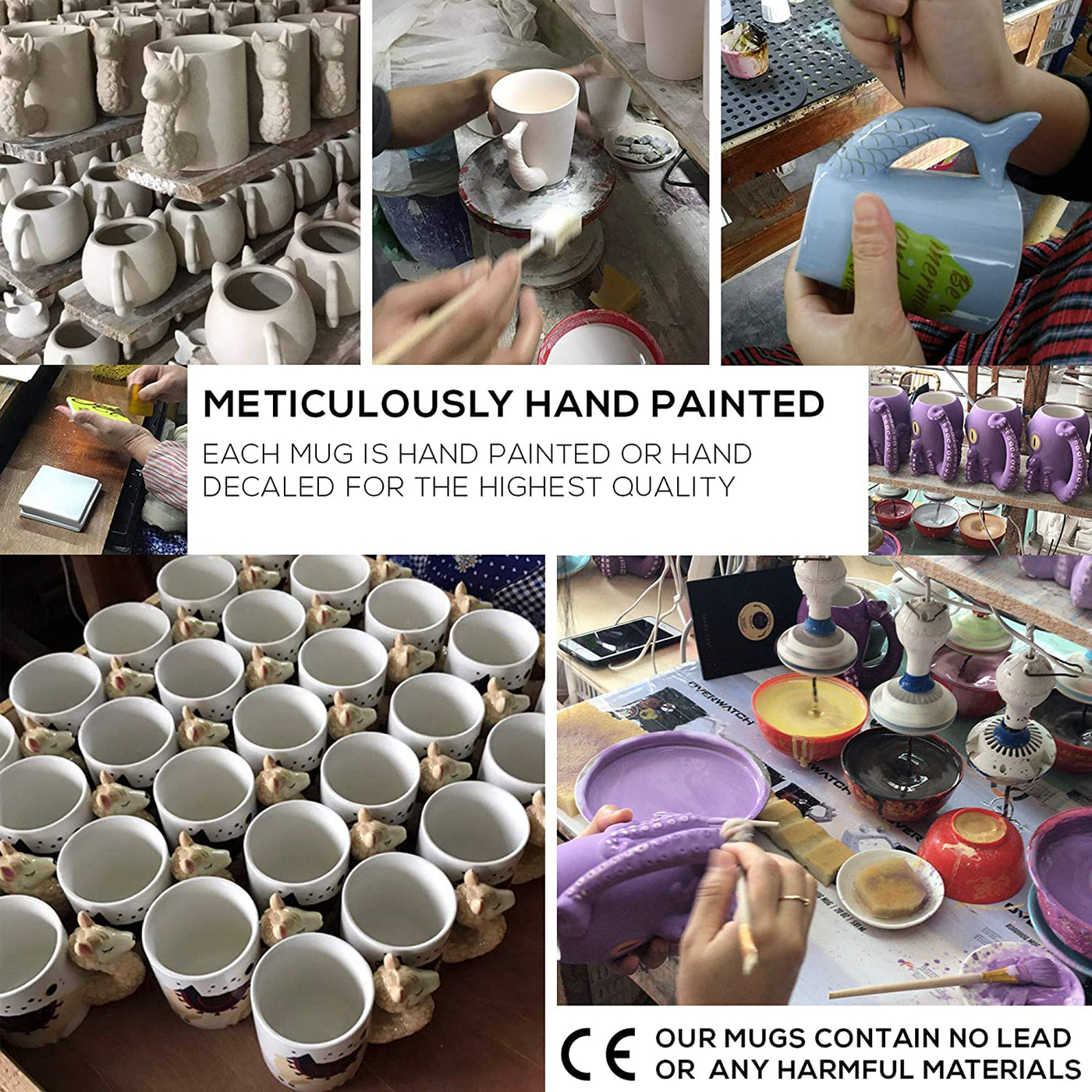 Unique Hand-Painted 3D Dinosaur Mug & Coaster Gift Set - Perfect for Dino Lovers!