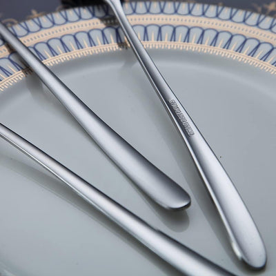 Premium Long Handle Stainless Steel Coffee and Cocktail Stirrer Set - 6 Elegant Spoons for Ice Tea, Cream, and More (Silver)