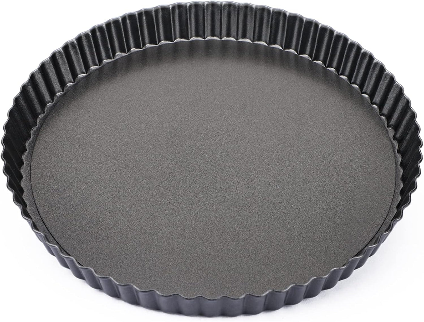 10-Inch Non-Stick Tart Pan with Removable Bottom - Fluted Edge Quiche and Pie Shell Pan for Effortless Baking