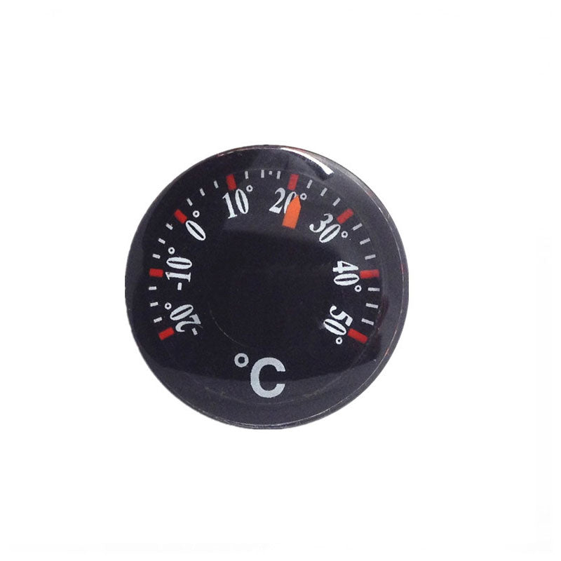 Mini Round Dial Thermometer 20mm – Waterproof High-Precision Indoor Temperature Gauge for Home & Office black