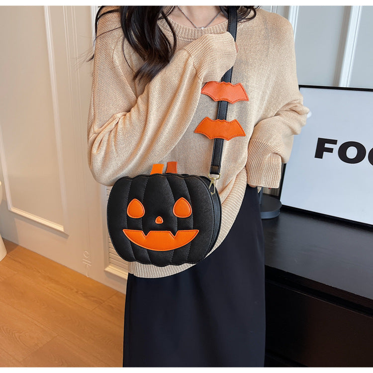 Halloween funny pumpkin bag and shoulder bag crossbody bag