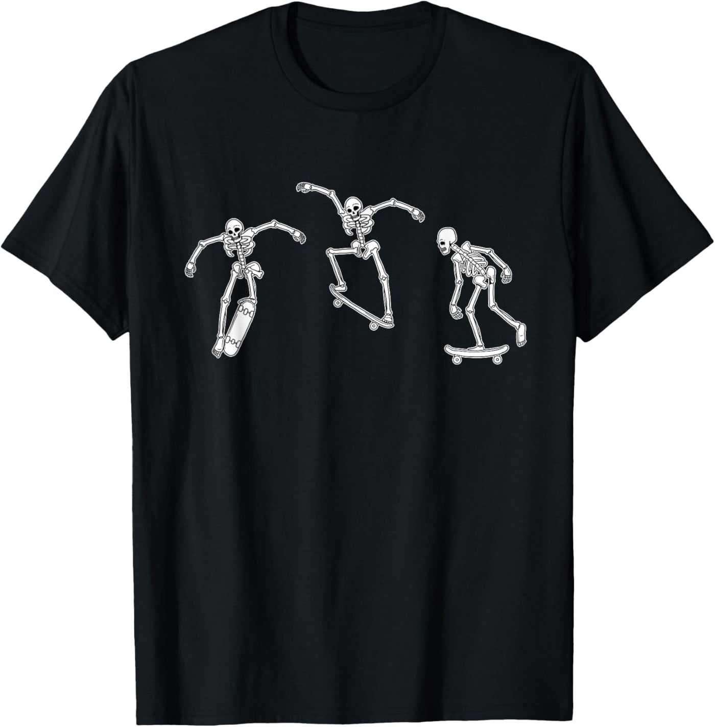 Skateboarding Skeletons Skeleton Skater Halloween Skate T-Shirt