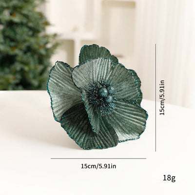 New Christmas Flower Artificial Floral Dried Flower Festival Decoration European Style Preserved Flower Ornament Christmas Tree Decor eprolo