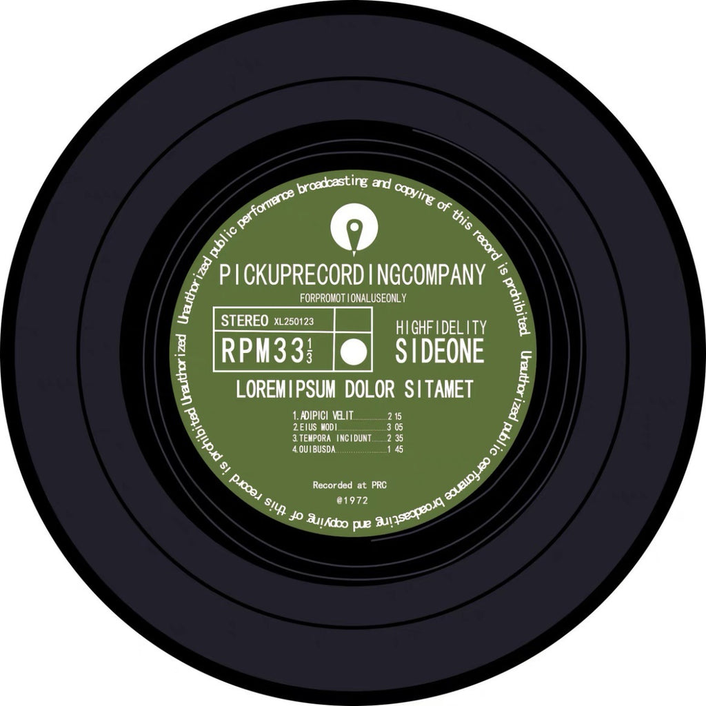 Eprolo round vinyl record desk floor mat and hanging basket with non-slip foot mat for living room or tea table decor.