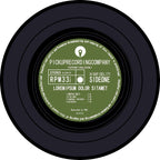 Eprolo round vinyl record desk floor mat and hanging basket with non-slip foot mat for living room or tea table decor.