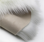 Nordic Plum Blossom Plush Rug | 60cm Diameter | 6cm Deep Pile Polyester | Soft Bedroom & Living Room Floor Mat | White, White-Grey & White-Yellow | Cavira - Cavira