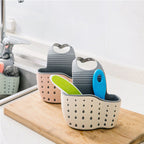 A handy kitchen accessory as sink drainer, multi - functional organizer for countertop dishes, sponges.