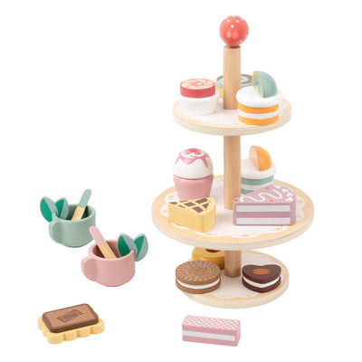 Children's Wooden Home Decor Dessert Set Wooden Christmas Toy Gift Set