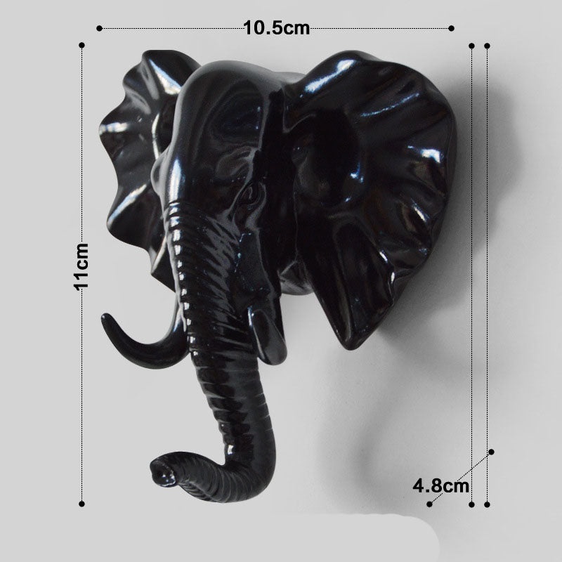 Cavira Nordic resin animal wall hook and key rack with decorative animal design, punch-free hanger for entryway or bedroom decor