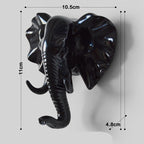 Cavira Nordic resin animal wall hook and key rack with decorative animal design, punch-free hanger for entryway or bedroom decor