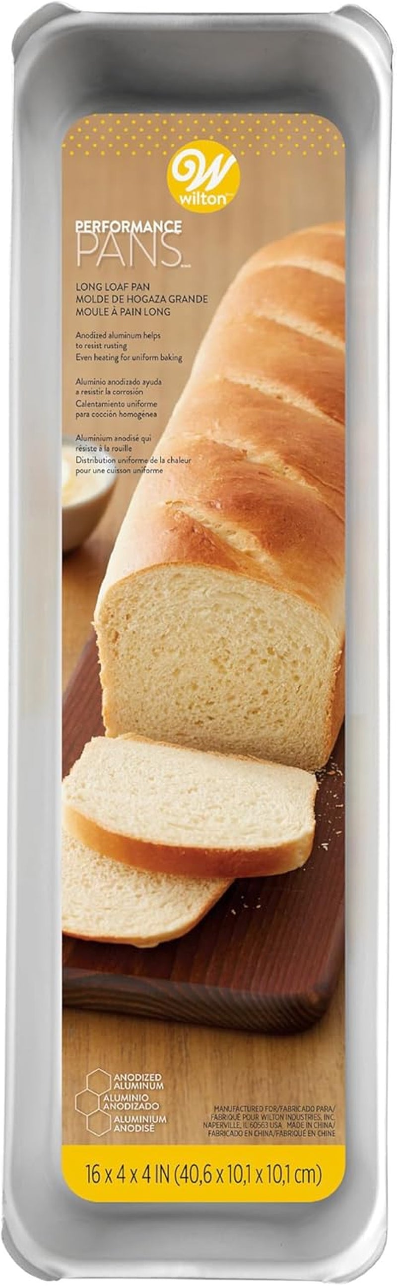 Oversized Long Aluminum Loaf Pan – Perfect for Pound Cakes & More, Durable & Rust-Resistant, Professional Quality, 16 x 14 in.