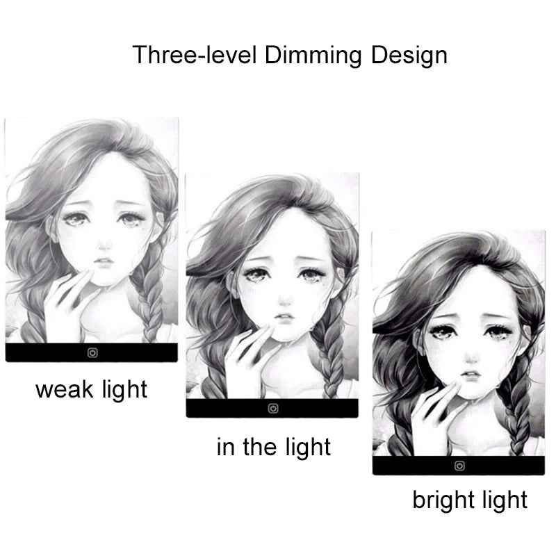 Led Drawing Copy Pad 3 Level Dimmable Board Table Animation Painting Educational Toys Gift Adjustable Light Notepad for Children - GG store