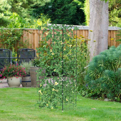 2 Pieces Foldable A-Frame Trellis Plant Supports with Twist Ties - GG store