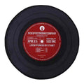 Round vinyl record-inspired floor mat by eprolo, non-slip foot mat for living room, tea table, or children's area.